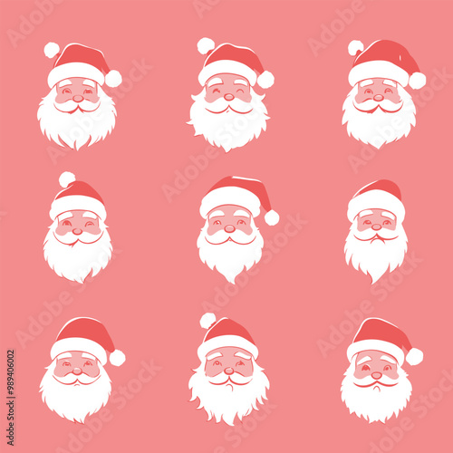 Santa Claus Icon Set