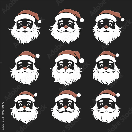 Santa Claus Icon Set