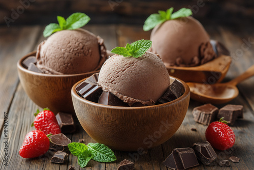 Chocolate Icecream Background