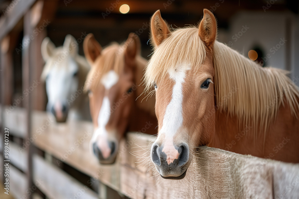 Fototapeta premium Christmas Horses