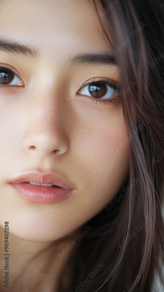 肖像画やポスター用の若々しい静けさを思慮深く表現 肖像画やポスター用の若々しい静けさを思慮深く表現