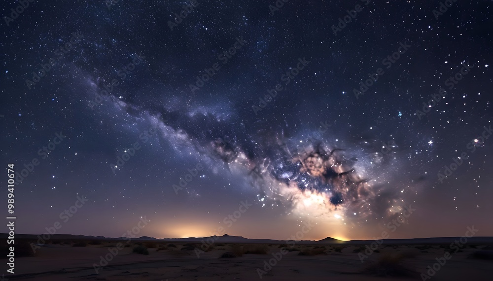 Fototapeta premium Desert Night Skies with Stars