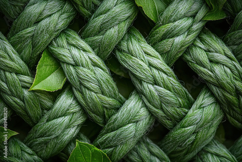 Green Woven Background