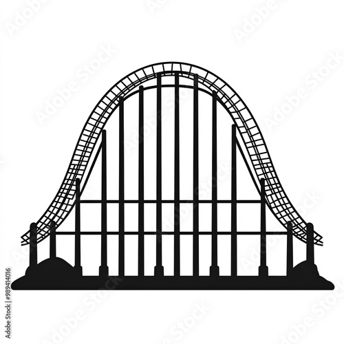 Rollercoaster Silhouette, I...