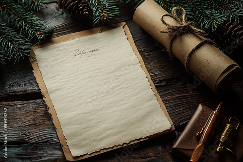 Santa Letter Background