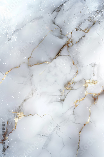 White marble texture with delicate gold veins and soft abstract details