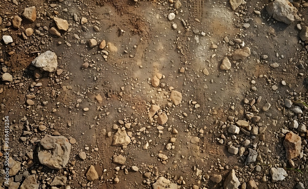 Hyperrealistic Flat Dirt Ground Texture with Rocks Hyperrealistic Flat Dirt Ground Texture with Rocks