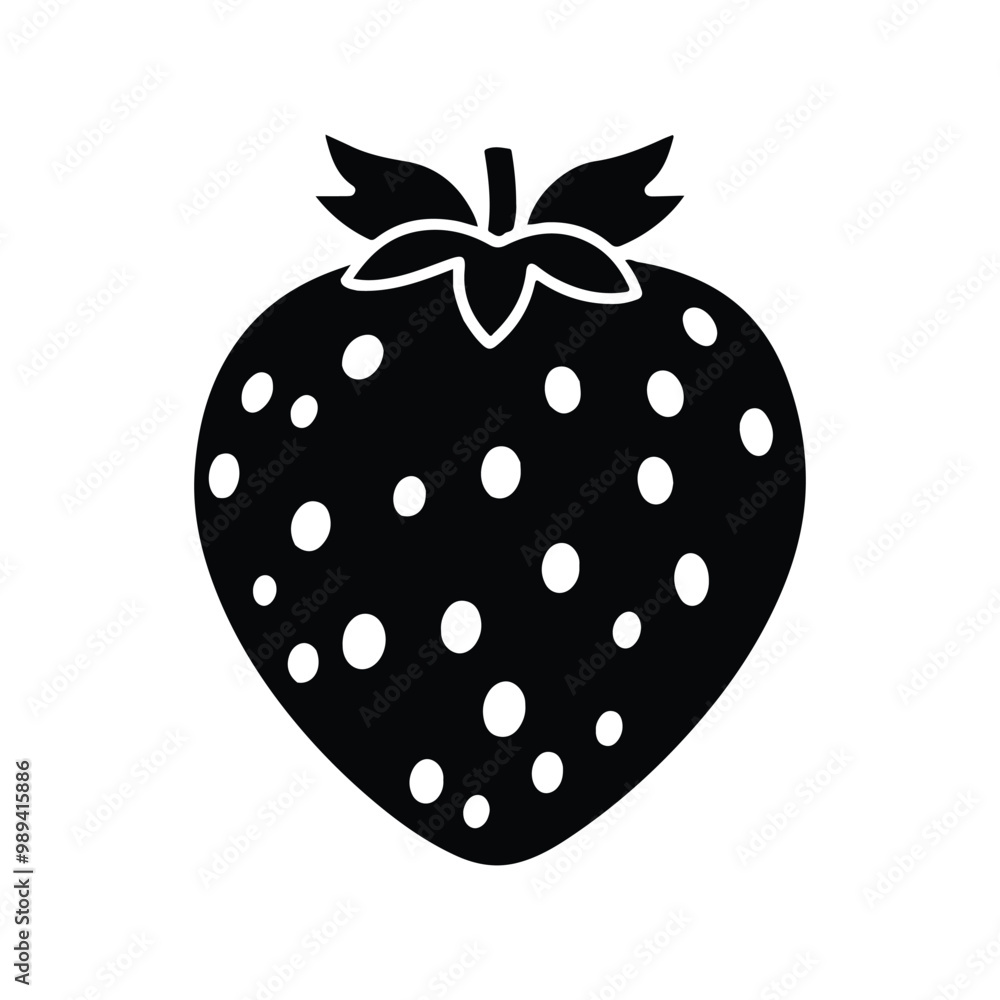 vector of black silhouette of strawberry
vector of black silhouette of strawberry