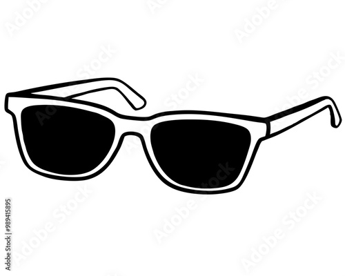 Sunglasses silhouette  vector,sunglass icon photo