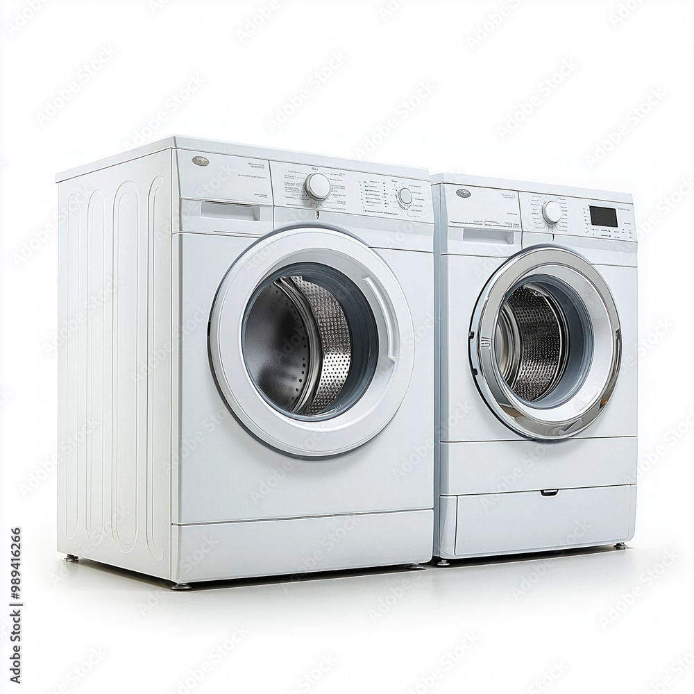 Washer And Dryer Isolated