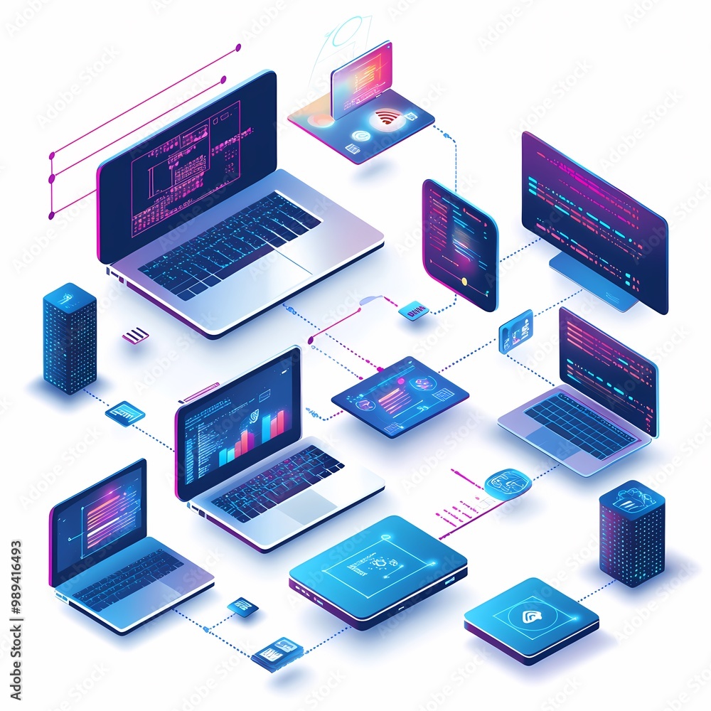 Digital Transformation in Information Technology Visuals Digital Transformation in Information Technology Visuals