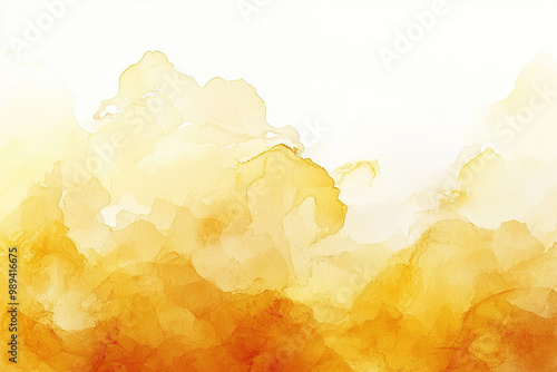Yellow Watercolour Background