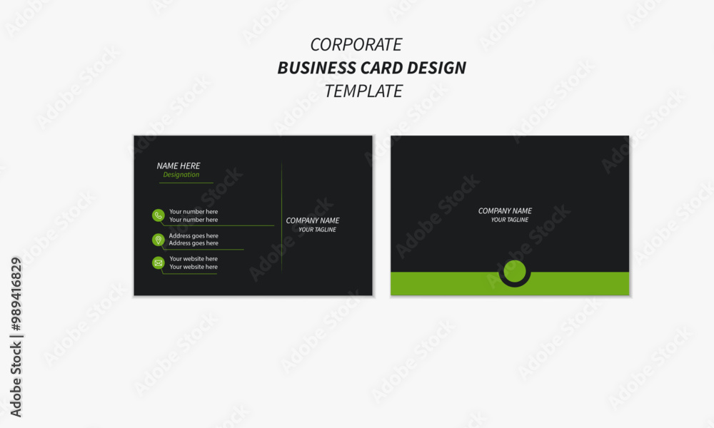 Creative modern name card and clean corporate business card template design.
Creative modern name card and clean corporate business card template design.