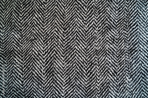 Grey Herringbone Fabric Texture Background