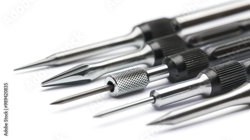 Close-up of Various Screwdriver Bits