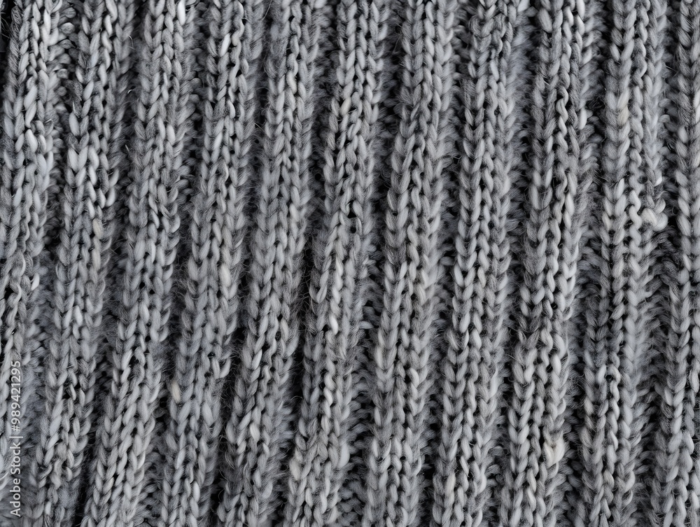 Gray Knit Fabric Texture With Vertical Lines Gray Knit Fabric Texture With Vertical Lines