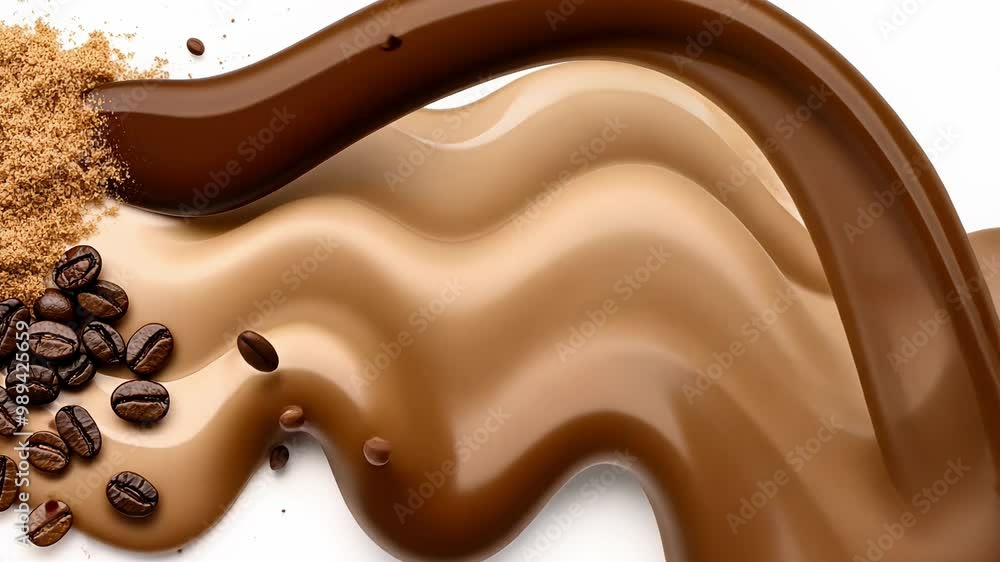 This dessert preparation showcases a rich chocolate blend with aromatic coffee beans and brown sugar. A perfect treat for chocolate lovers! This dessert preparation showcases a rich chocolate blend with aromatic coffee beans and brown sugar. A perfect treat for chocolate lovers!