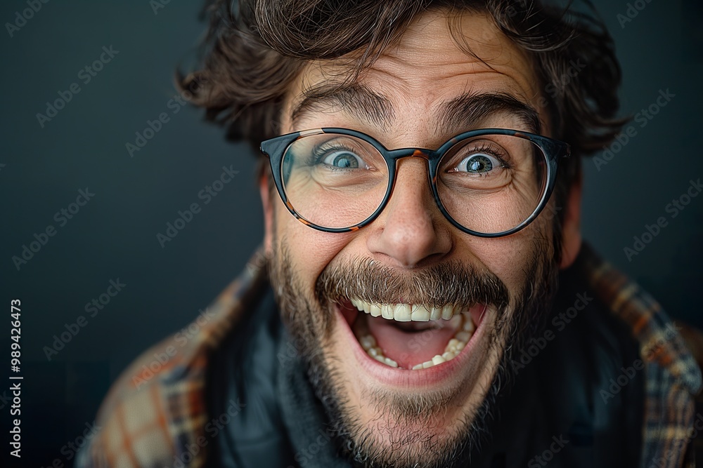 A cheerful older man laughing joyfully in a well-lit studio setting captured during a fun moment A cheerful older man laughing joyfully in a well-lit studio setting captured during a fun moment