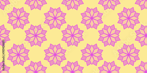Wallpaper Mural cute snowflake flower doodle repetitive pattern, perfect for your projects Torontodigital.ca