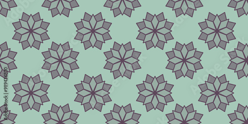 Wallpaper Mural cute snowflake flower doodle repetitive pattern, perfect for your projects Torontodigital.ca