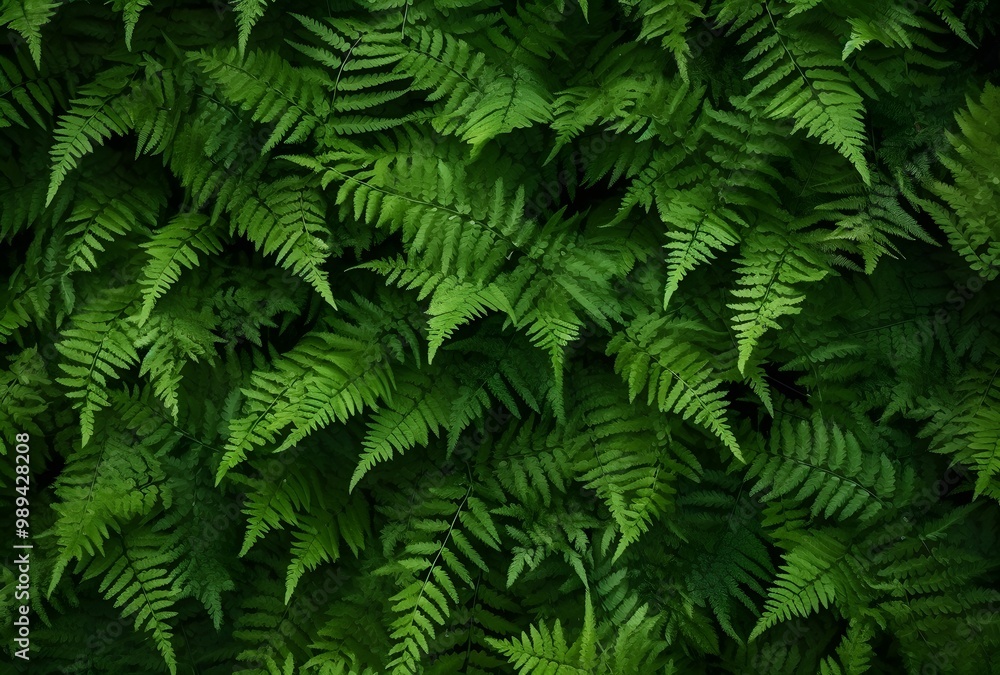 Vibrant Green Fern Background Texture Vibrant Green Fern Background Texture