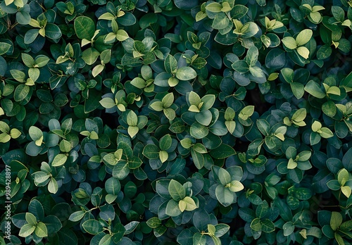  Lush Green Foliage Seamless Pattern Texture