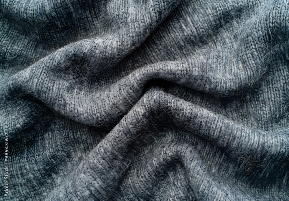 Grunge Grey Woolen Fabric Texture Background Grunge Grey Woolen Fabric Texture Background