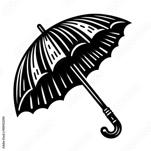 An umbrella vector with transparent background