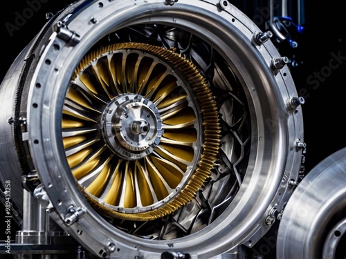 close up of a engine