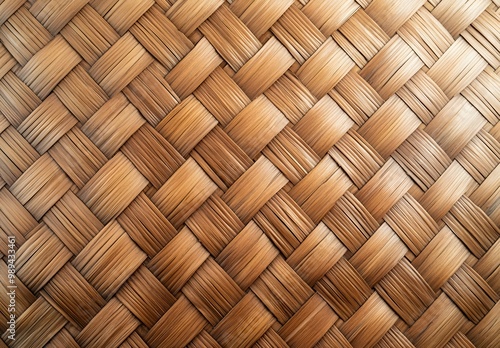 Handwoven Bamboo Wicker Texture Background