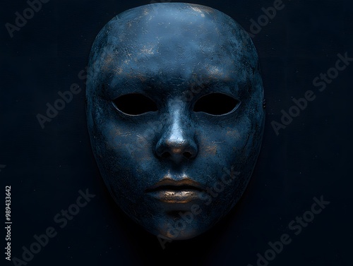 Terrifying Halloween Mask Close-Up Photography