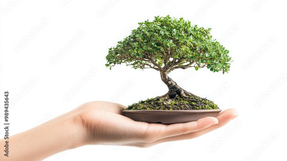 Bonsai Tree in Hand Bonsai Tree in Hand