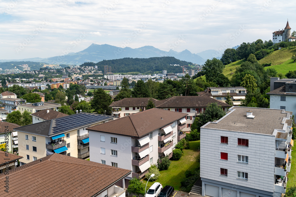 Cityscape view of Kriens Switzerland, near Lucerne Cityscape view of Kriens Switzerland, near Lucerne