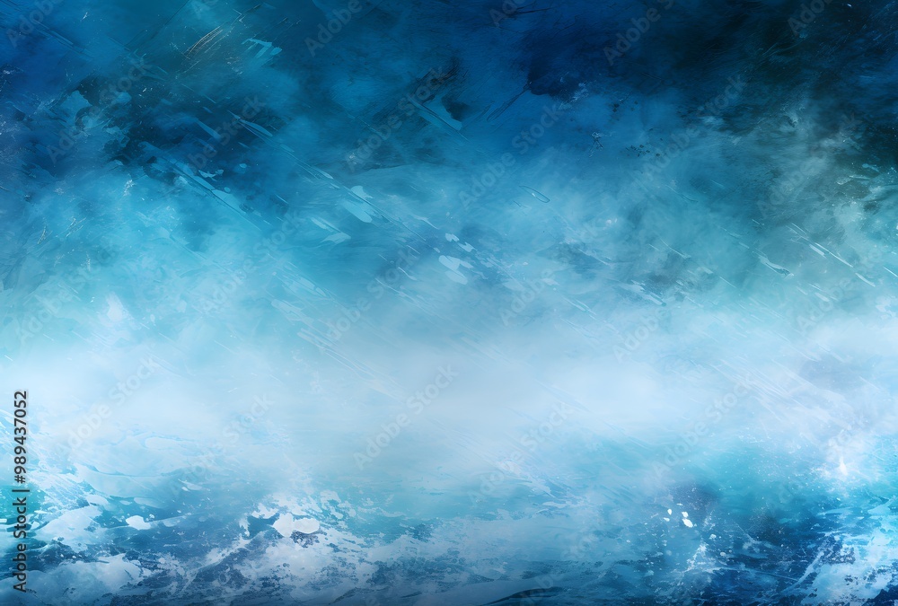 Naklejka premium Abstract Blue Ice Texture Background