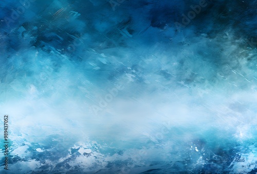 Abstract Blue Ice Texture Background