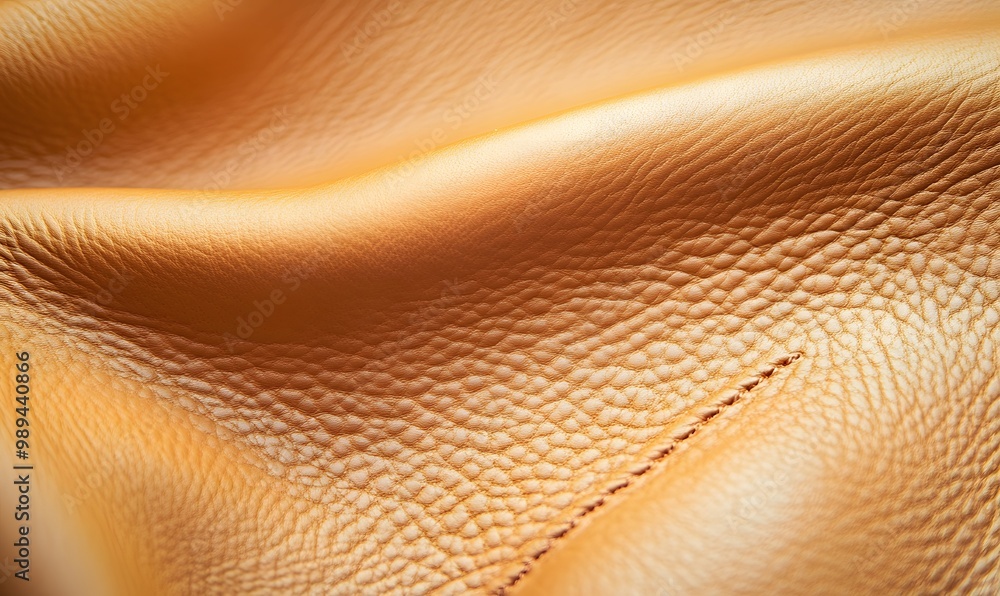 Light Brown Leather Texture Background - Close Up Light Brown Leather Texture Background - Close Up