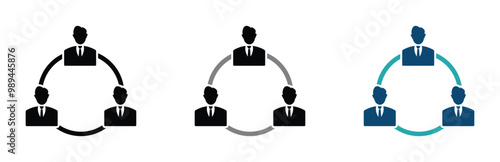 Team Collaboration vector icons set. Team Collaboration icon. Collaboration sign.