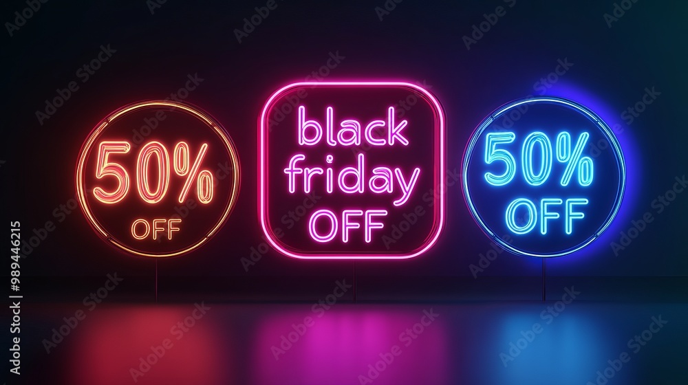 Obraz premium Black Friday Abstract Background