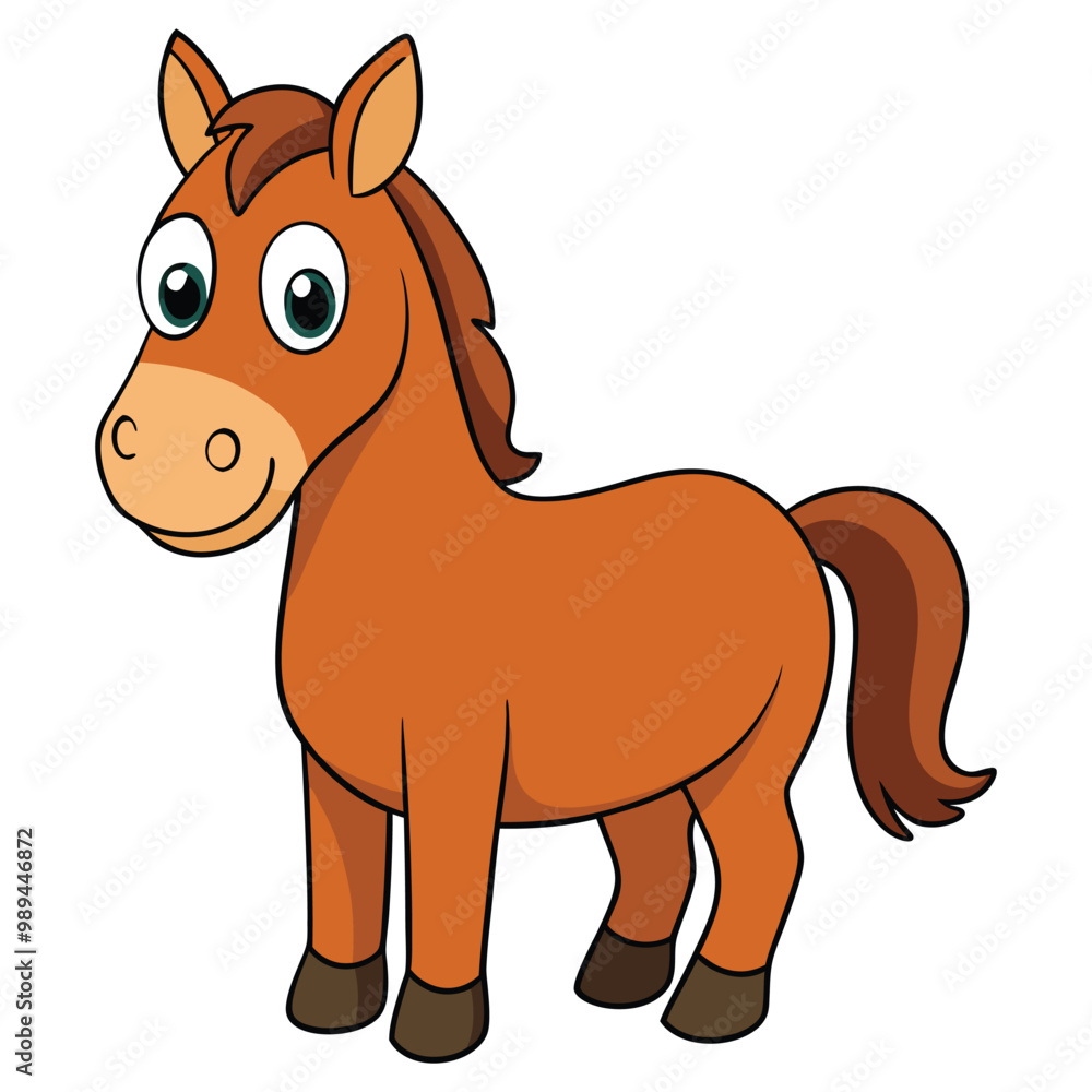 Vector illustration of horse Vector illustration of horse