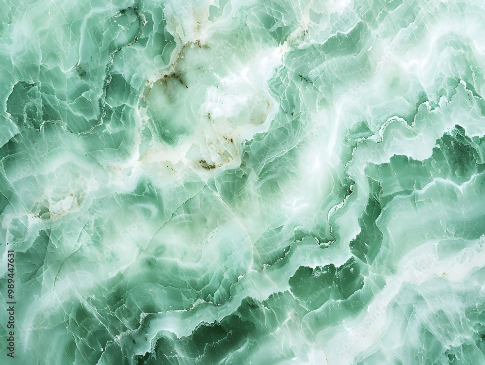 Fototapeta premium Abstract Mint Green Marble Texture Background
