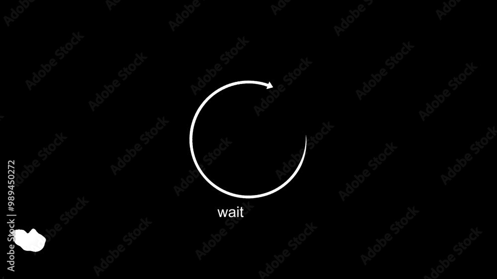 waiting icon animation. Please wait looping circle icon animation on looping background. waiting icon animation. Please wait looping circle icon animation on looping background.