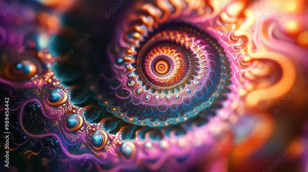 intricate fractal pattern with swirling shapes and vibrant colors creating a mesmerizing and psychedelic visual experience intricate fractal pattern with swirling shapes and vibrant colors creating a mesmerizing and psychedelic visual experience