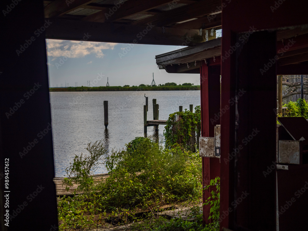Abandoned Oyster Bar in Apalachicola Florida on the waterfront Abandoned Oyster Bar in Apalachicola Florida on the waterfront