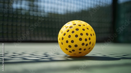 Pickleball is a paddle sport where two or four players hit a perforated plastic ball on a court