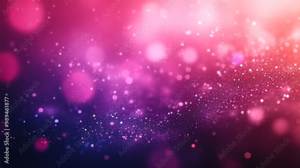 Abstract background with glowing pink, purple, and orange bokeh lights. Abstract background with glowing pink, purple, and orange bokeh lights.