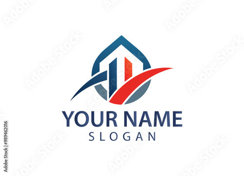 Real estate business logo template