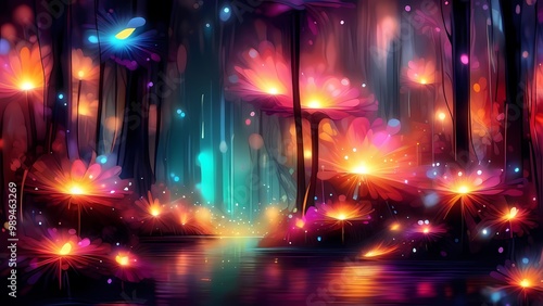 fireworks in the night