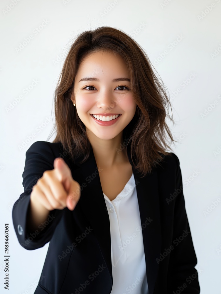 日本の明るいビジネスウーマン:企業の成功への春の楽観主義 日本の明るいビジネスウーマン:企業の成功への春の楽観主義