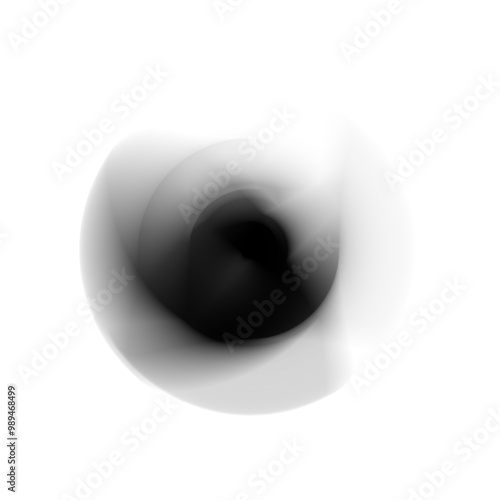 Sci-Fi Abstract Fluid Shapes in Motion Isolated Clipart