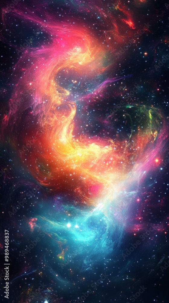 Psychedelic Cosmic Vortex with Stars Bursting - Vertical Phone Wallpaper Psychedelic Cosmic Vortex with Stars Bursting - Vertical Phone Wallpaper